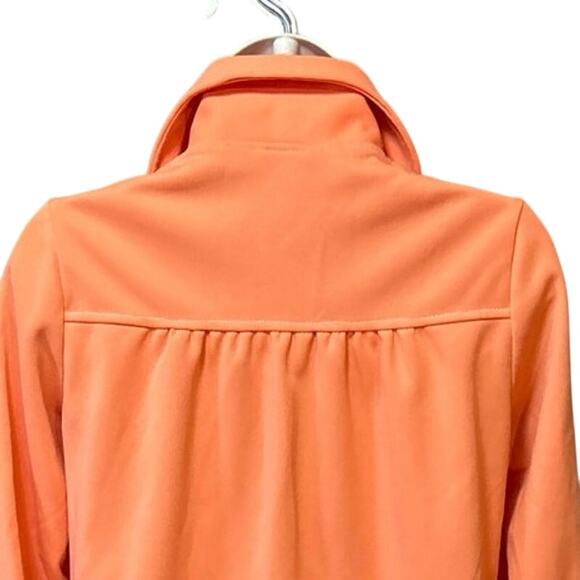 Vtg ZAZIE Hippie 70’s Pull Over Blouse Melon Color Long Sleeve Women S - Picture 6 of 9